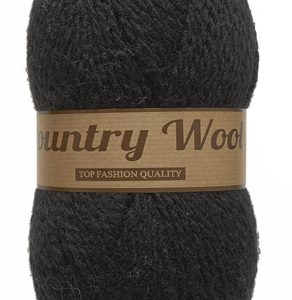 Lammy Yarns Country Wool nr 1 zwart