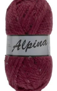 Lammy Yarns Alpina nr. 440 rood tweed