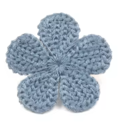 Decoratie bloem blauw