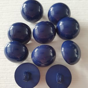 Donkerblauwe bolle knopen 10 stuks