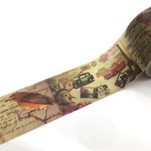 Washi tape auto's vogels