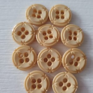 Crème knopen 10 stuks