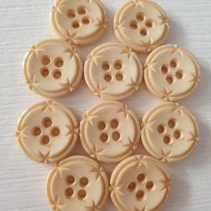 Crème knopen 10 stuks