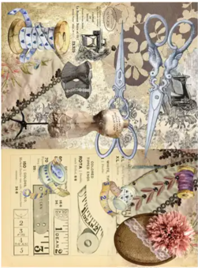 Decoupage papier fournituren nr. 645 – 30 cm x 42 cm