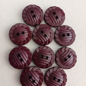 Donkerrode knopen 10 stuks