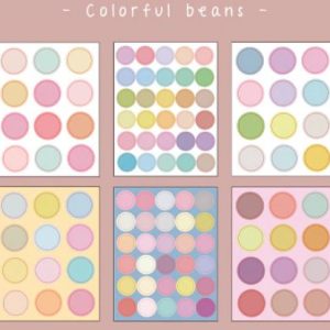 Deco stickers dots brown
