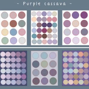 Deco stickers dots casave – purple