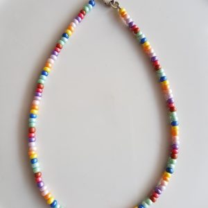 Enkelbandje pastel gemengde kleuren