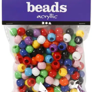 Pony gekleurde kralen 10 mm 185 stuks