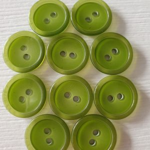 Groene knopen 10 stuks