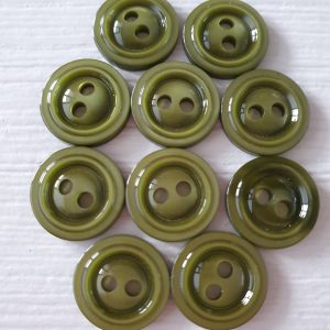 Groene knopen 10 stuks