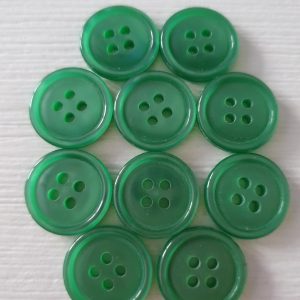 Groene knopen 10 stuks