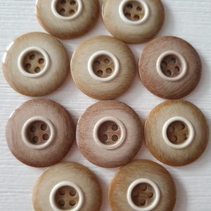 Bruine knopen 10 stuks