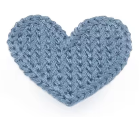 Decoratie hart blauw