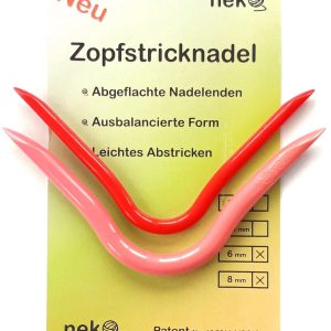 Neko Kabelnaald rechthoekig  2 stuks 6.0 and 8.0 mm.