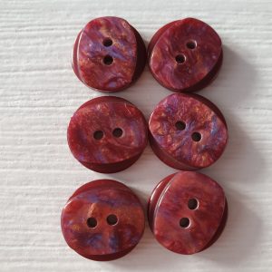 Rode knopen 6 stuks