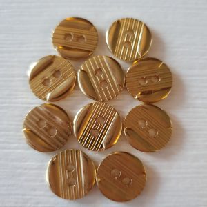 Goudkleurige knoopjes 10 stuks