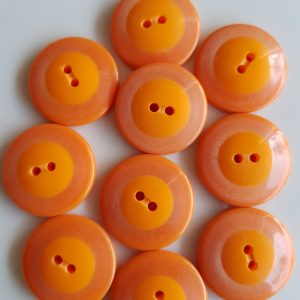 Oranje knopen 10 stuks