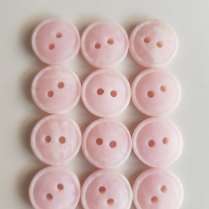 Roze knopen 12 stuks