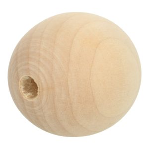 Houten kralen 10 stuks Ø 0,8 cm