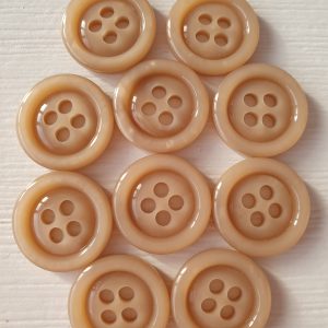 Bruine knopen 10 stuks