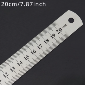 Roestvrijstalen liniaal 20 cm