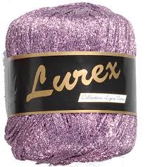 Lammy Yarns Lurex glittergaren nr 12 paars