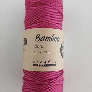 Macramé koord 2 mm  roze