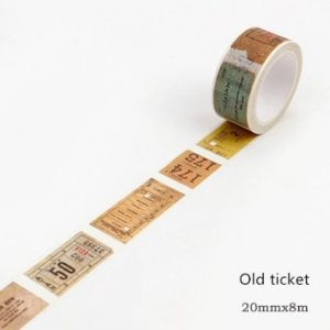 Washi tape old tickets