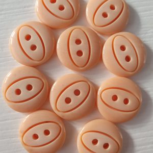 Oranje knopen 10 stuks