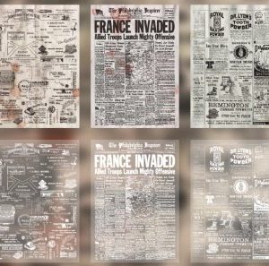 Vintage papier 30 stuks