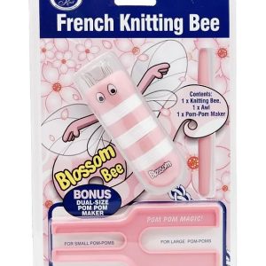 French knitting bee roze punnikpoppetje