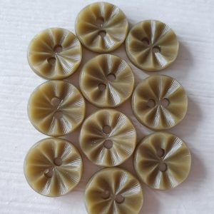 Groene knopen 10 stuks