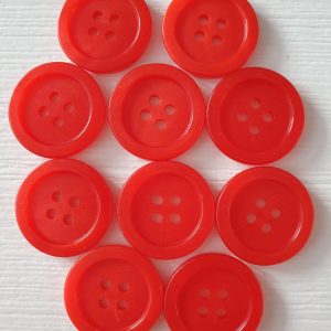 Rode knopen  10 stuks