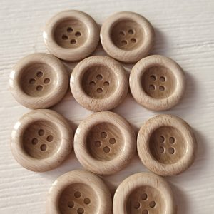 Bruine knopen 10 stuks