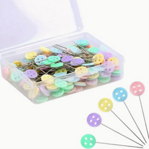 Spelden met platte ronde knop 50 stuks
