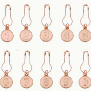 Stekenmarkeerders cijfers roze