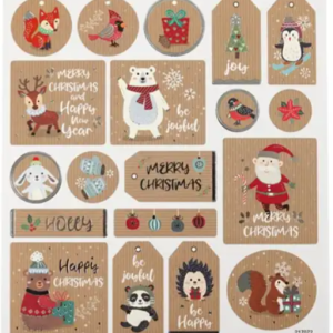 Stickervel kerst labels