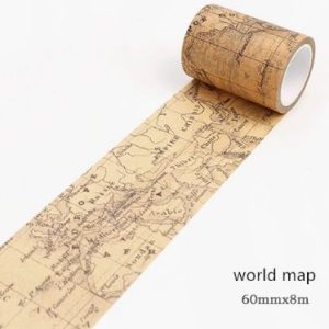 Washi tape world map