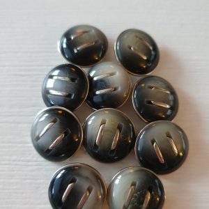 Grijze knopen 10 stuks