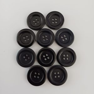Zwarte knopen 10 stuks