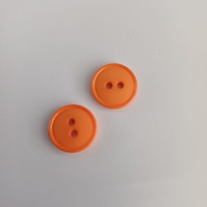 Oranje knopen 2 stuks