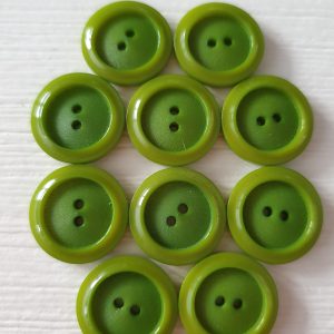 Groene knopen 10 stuks
