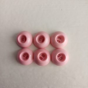 Roze knopen 6 stuks