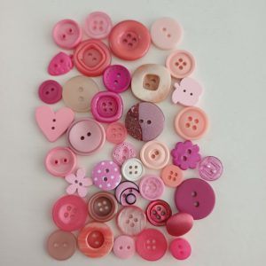 Roze knopen 40 stuks