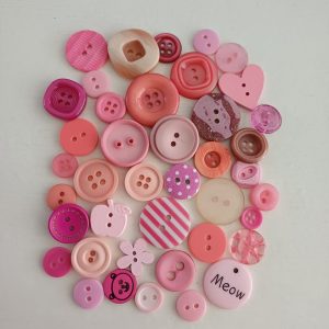 Roze knopen 40 stuks