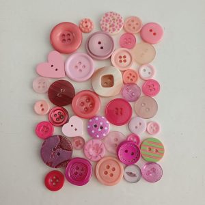 Roze knopen 40 stuks