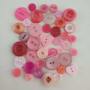 Roze knopen 40 stuks