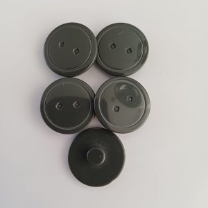 Grijze knopen 5 stuks