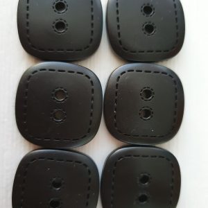 Zwarte knopen 8 stuks